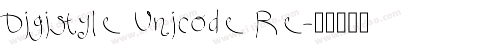 Digistyle Unicode Re字体转换